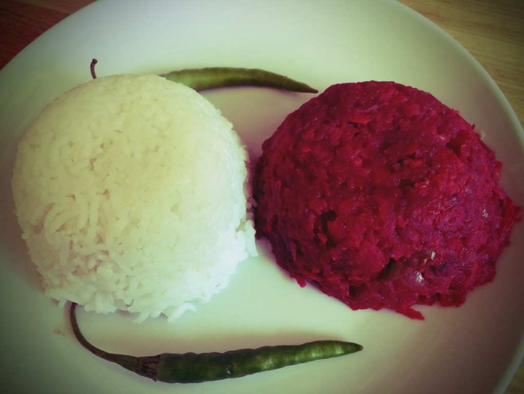 Indian beetroot with lentils