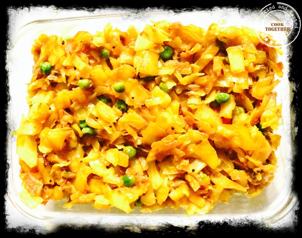 Indian cabbage with peas