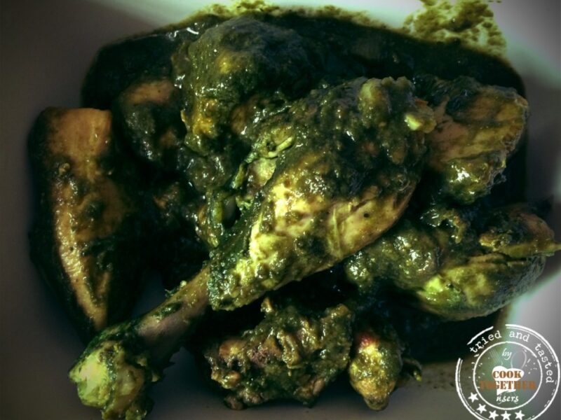 Indian chicken with spinach