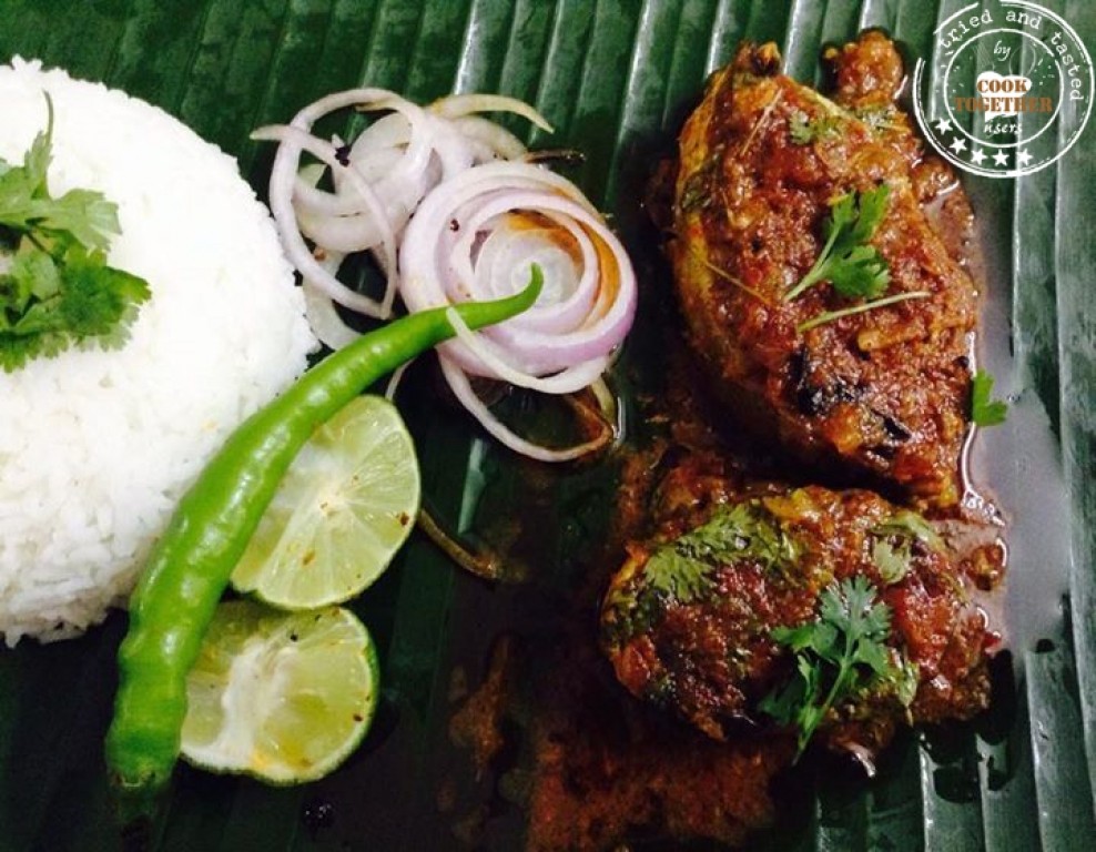 Fish curry in tamarind sauce