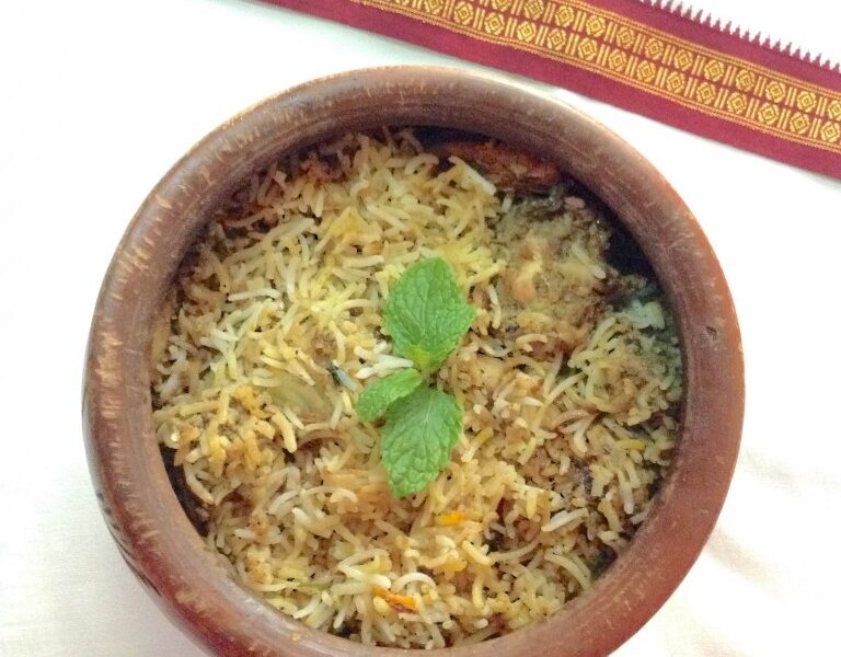 Hyderabadi chicken biryani