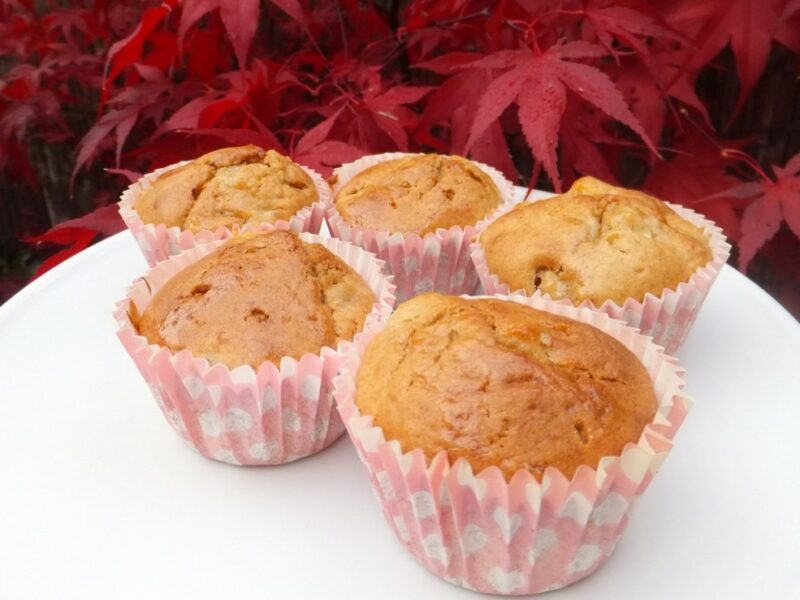 Apple & pear muffins