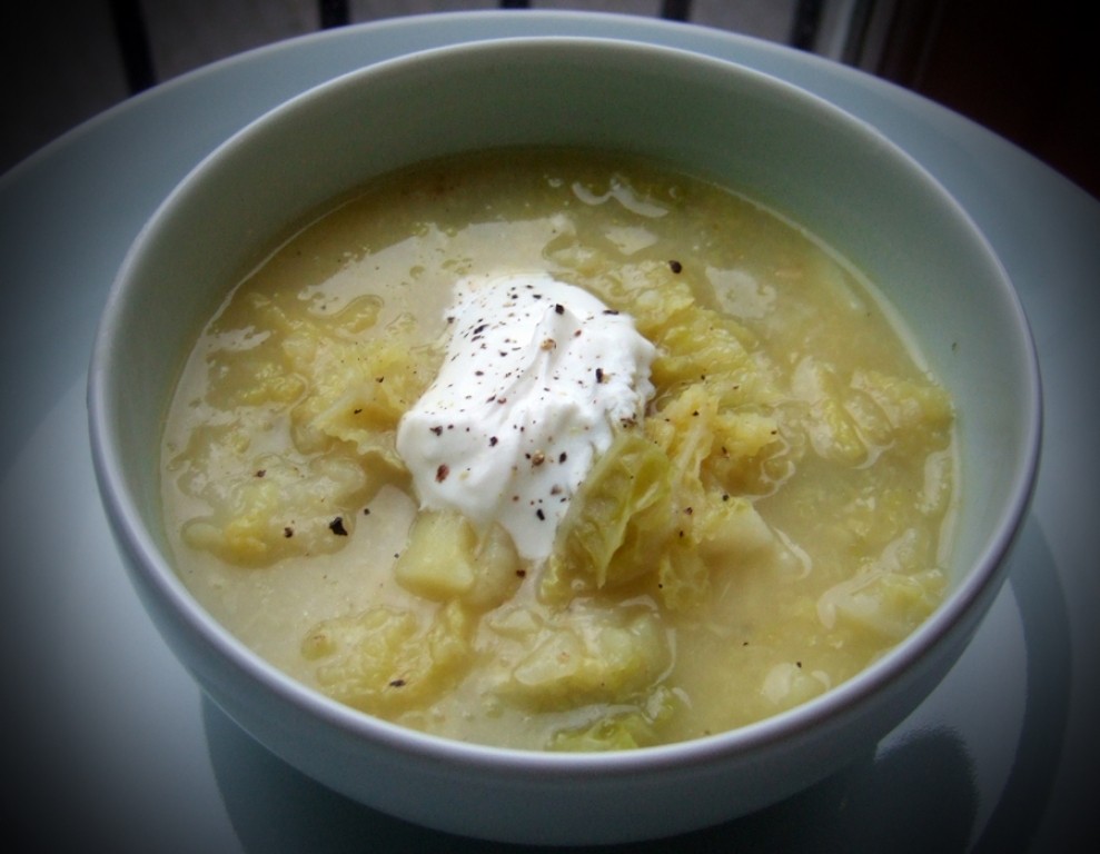 Savoy cabbage and potato pottage