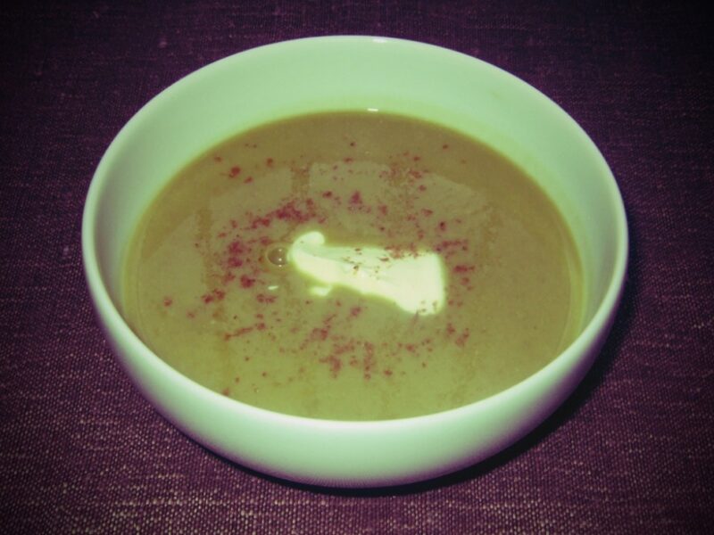 Green pea soup