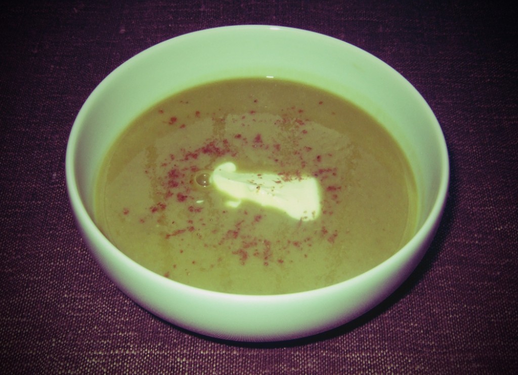 Green pea soup