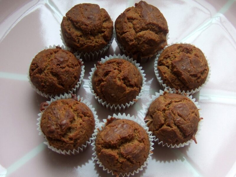 Healthy carrot muffins