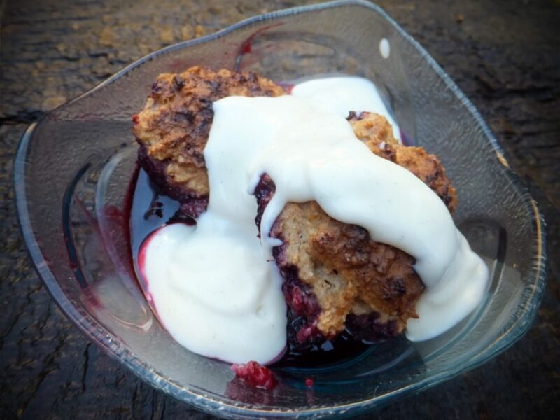 Mixed berry cobbler