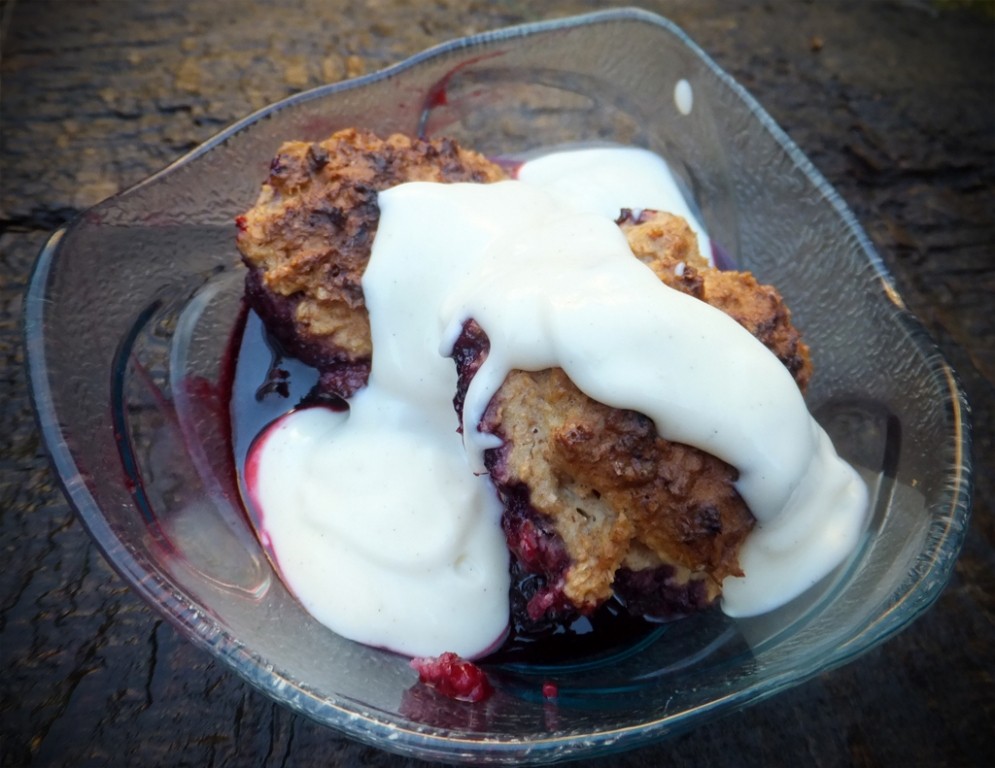 Mixed berry cobbler