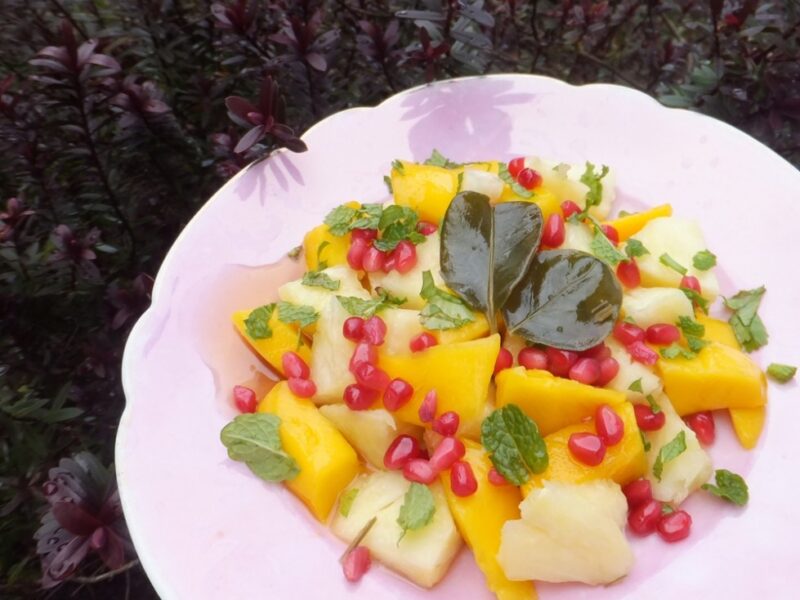 Pineapple and mango salad