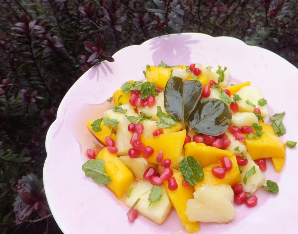 Pineapple and mango salad