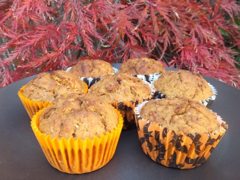 Pumpkin and oat muffin