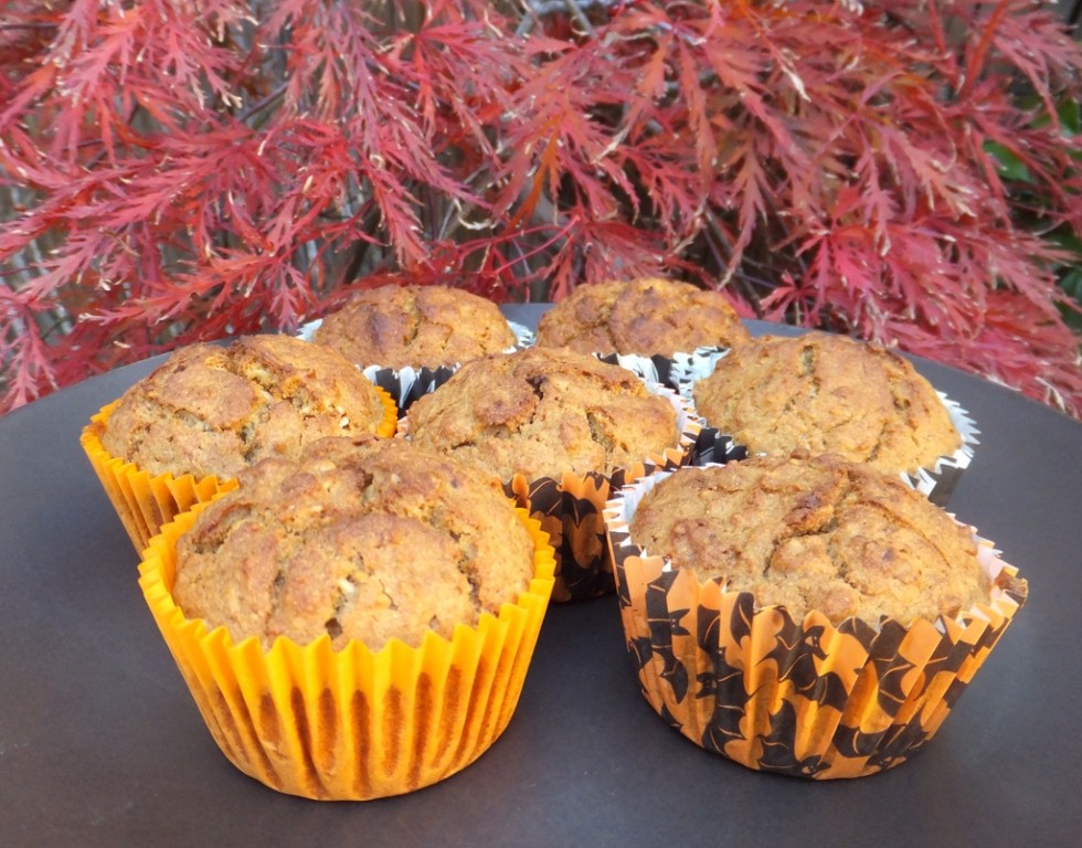 Pumpkin and oat muffin