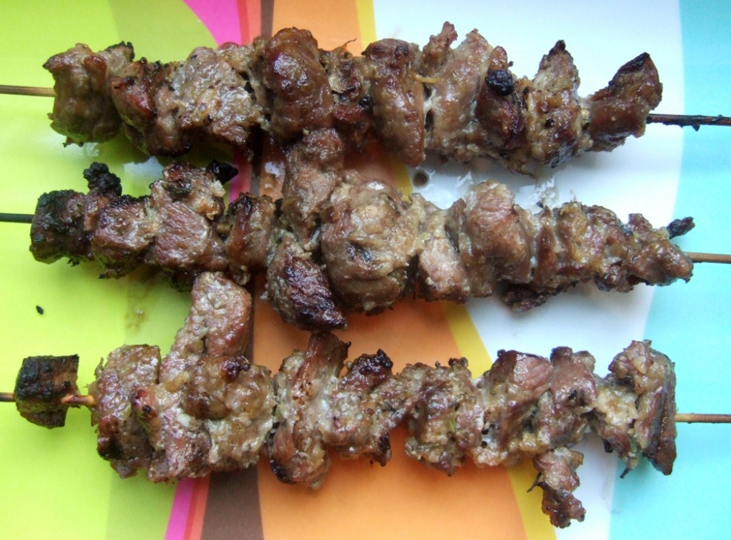 Spicy Lamb skewers