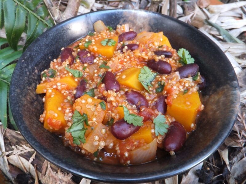 Squash and quinoa chilli