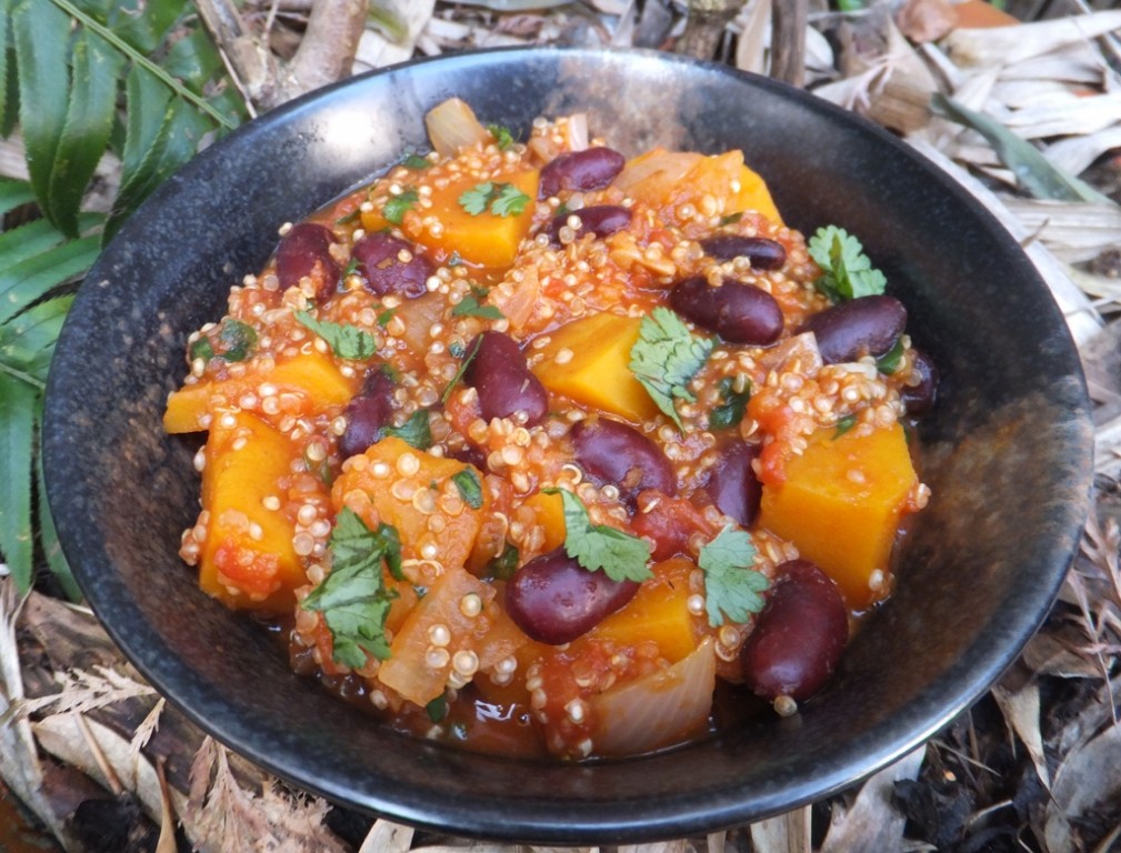 Squash and quinoa chilli