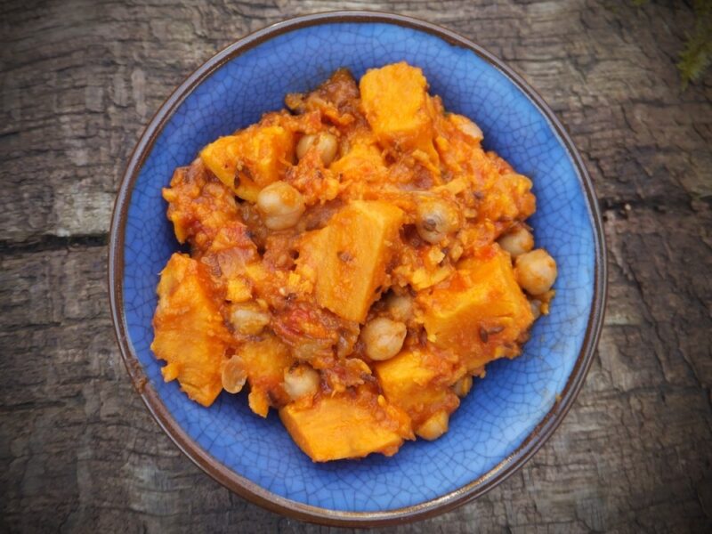 Chickpea and sweet potato curry