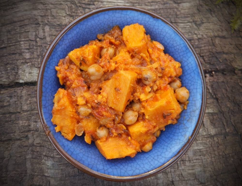 Chickpea and sweet potato curry