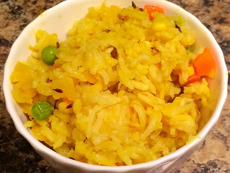 Rice with lentils and vegetables (Kichadi)