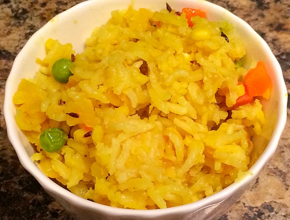 Rice with lentils and vegetables (Kichadi)