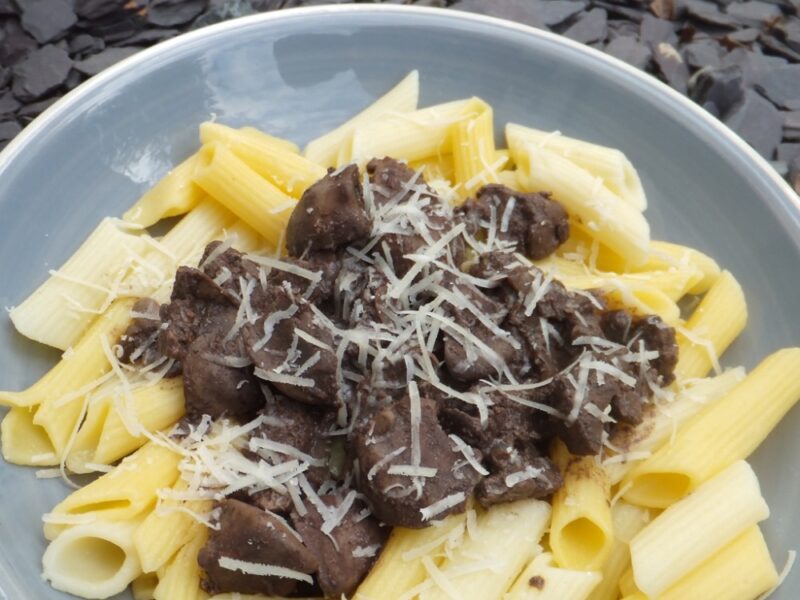 Chicken livers sautéed with sage