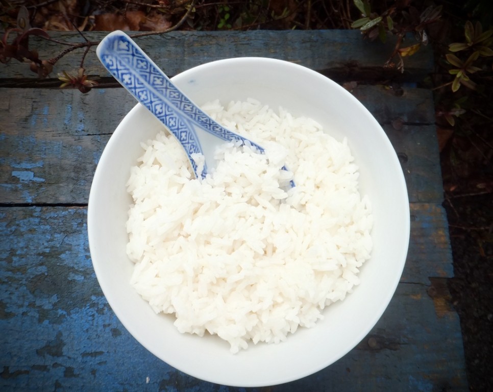 Coconut rice with ginger