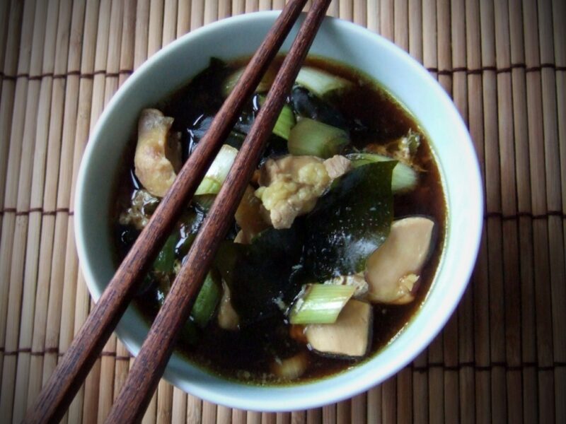 Japanese style chicken soup