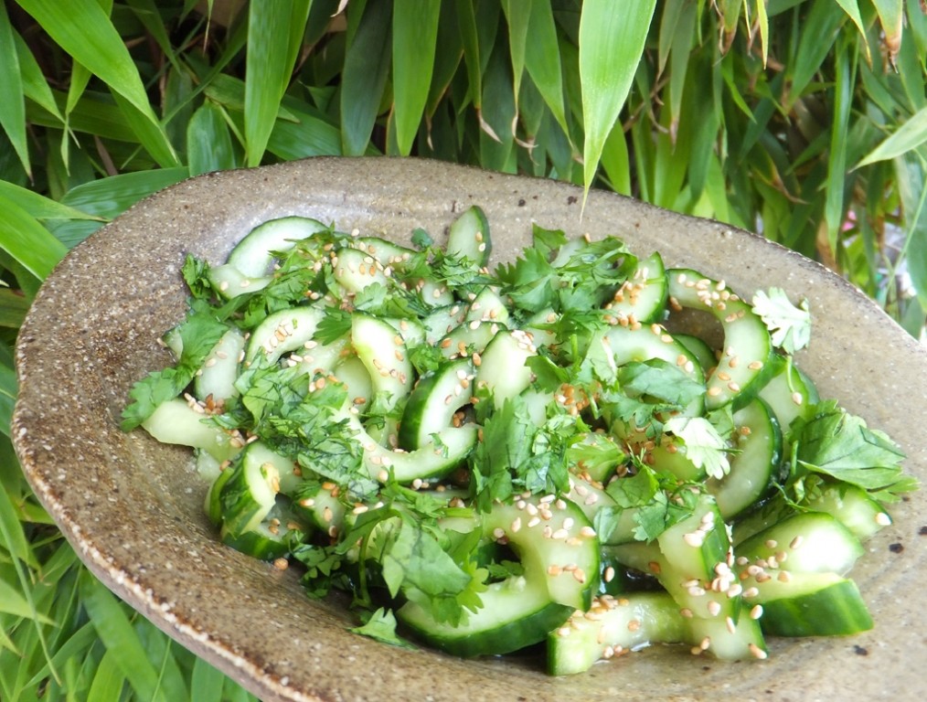 Japanese-style cucumber salad