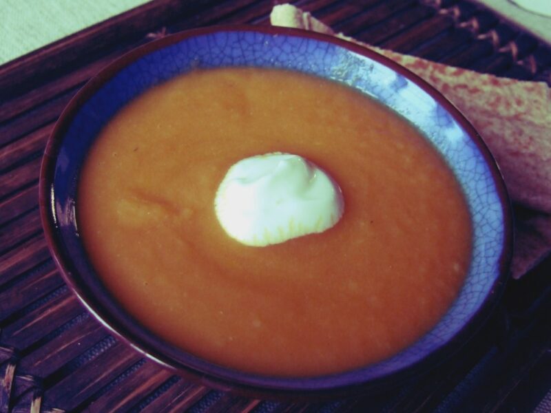 Spiced carrot soup