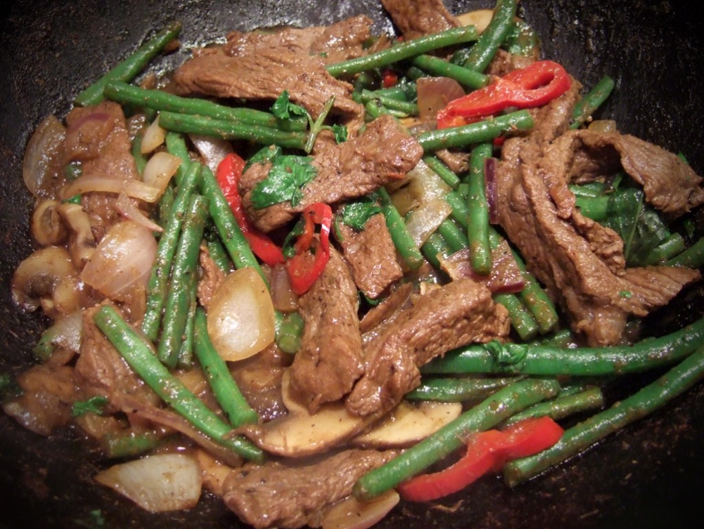 Thai beef stir-fry