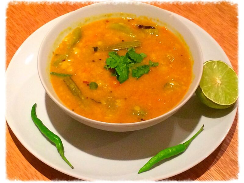 Sambar (Lentils with veggies)