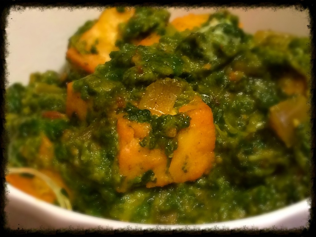 Palak Paneer (Spinach and Paneer)