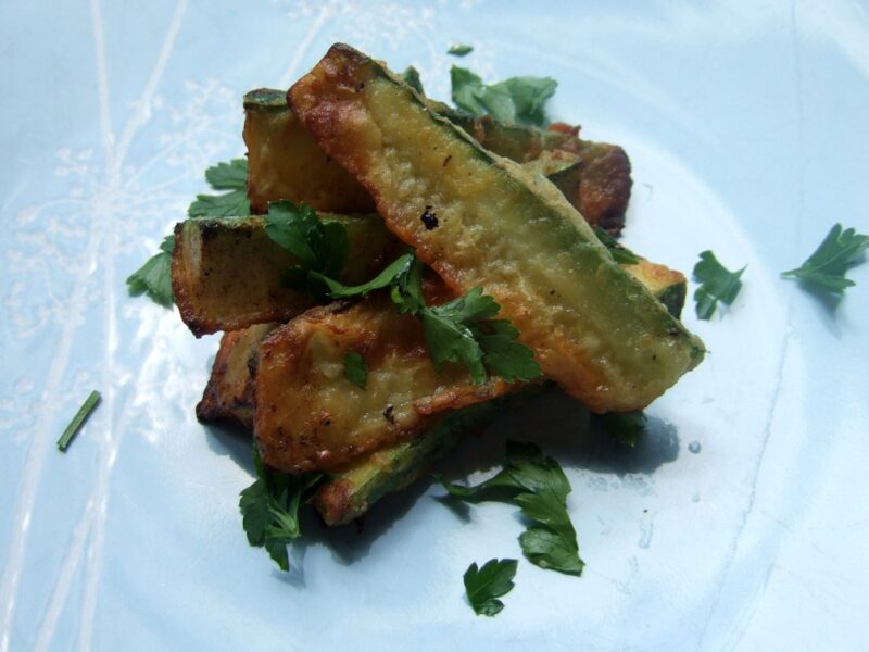 Deep-fried zucchini