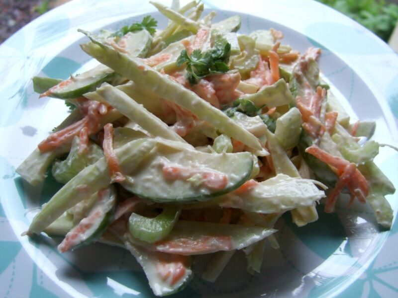 Fennel and apple slaw