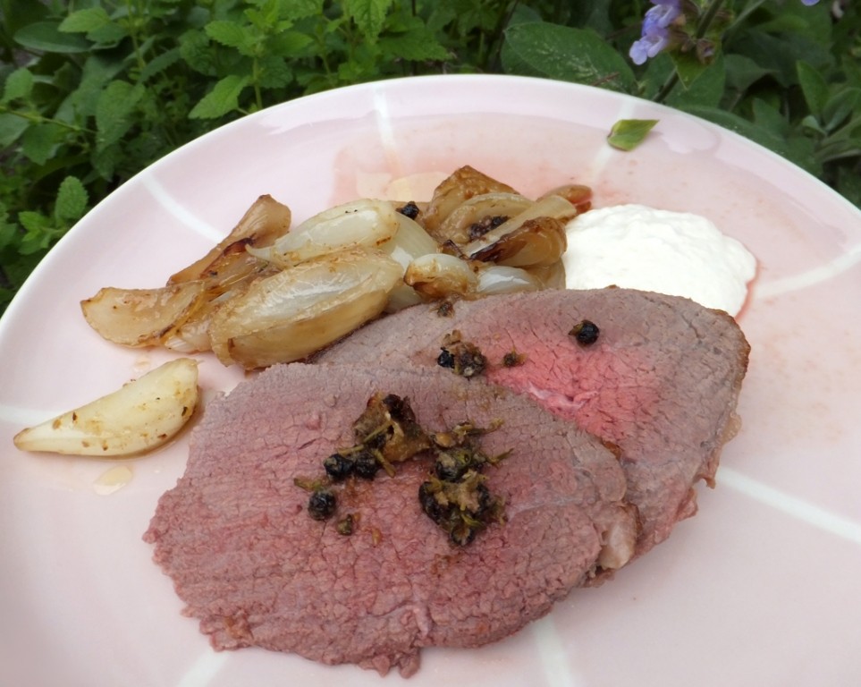 Roast beef with horseradish