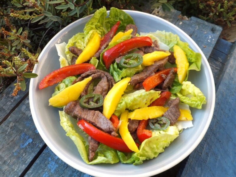 Jamaican steak salad