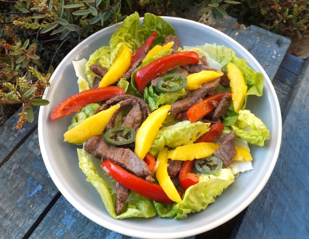 Jamaican steak salad