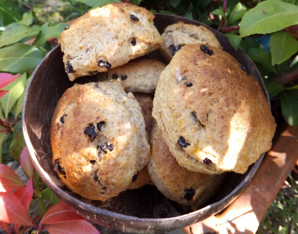 Orange & raisin scones