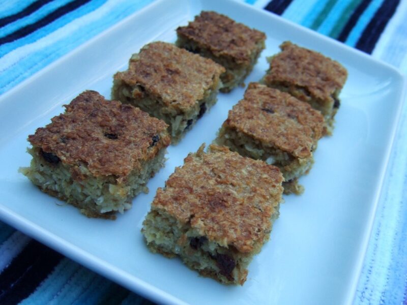 Pineapple & oat slice