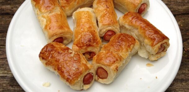 Yummy sausage rolls