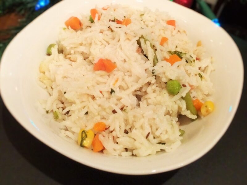 Vegetable Pulao (Vegetable rice)