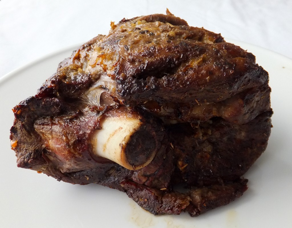 Greek style slow roasted lamb