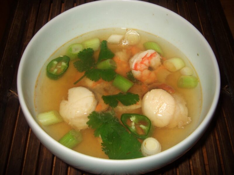 Seafood soup Southeast Asian style