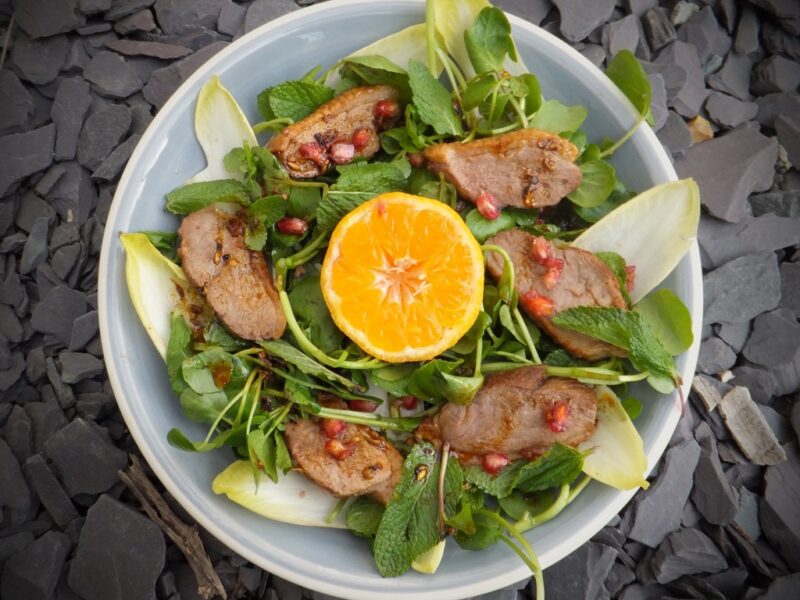 Spiced duck salad