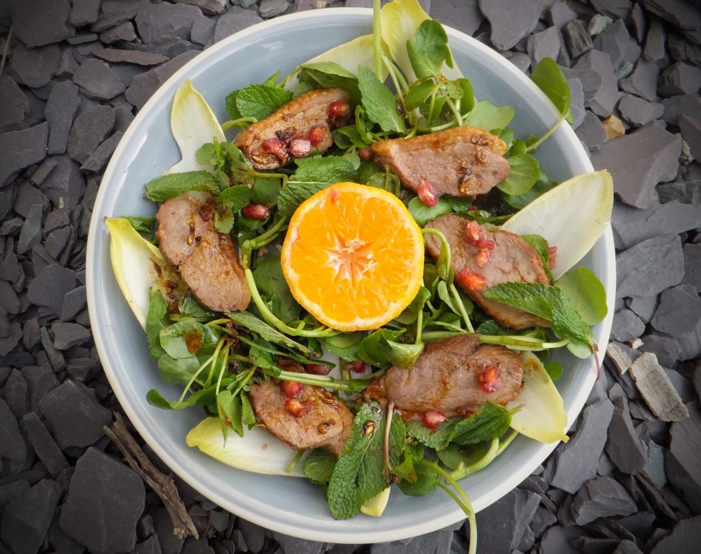 Spiced duck salad