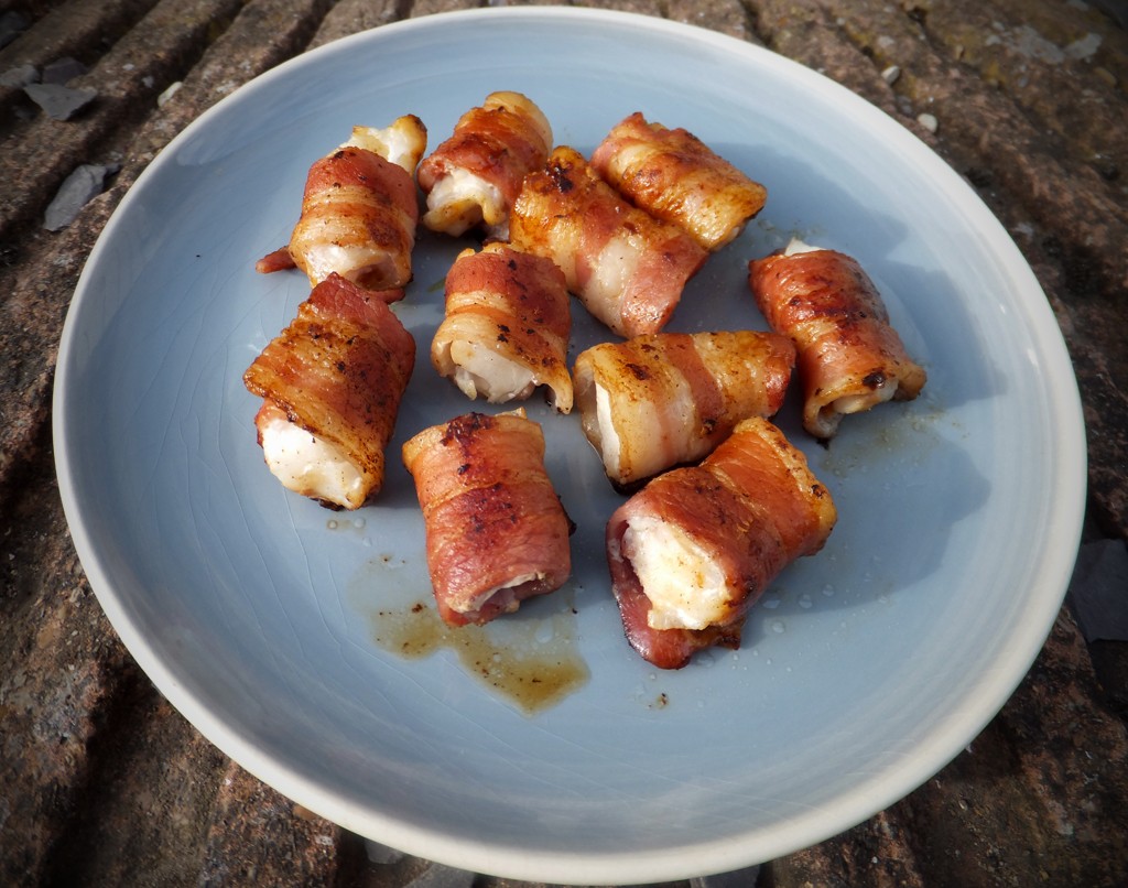 Bacon and cod bites