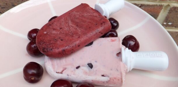 Cherry ice-lolly