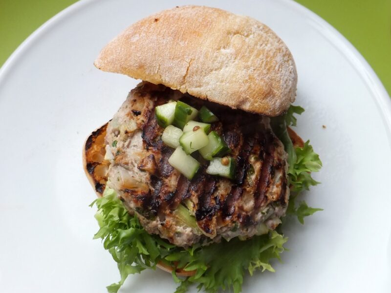 Turkey and apple burgers