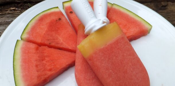 Watermelon ice lolly
