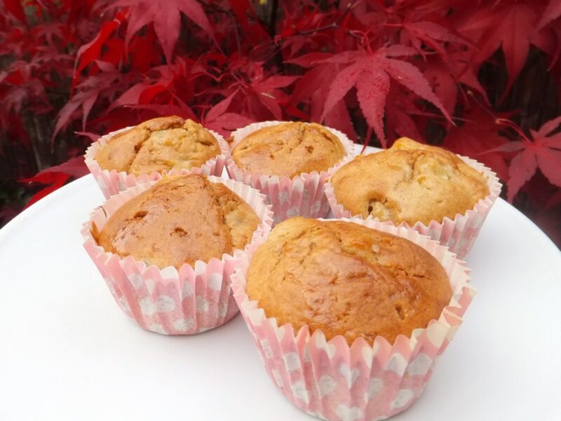 Apple and pear muffins