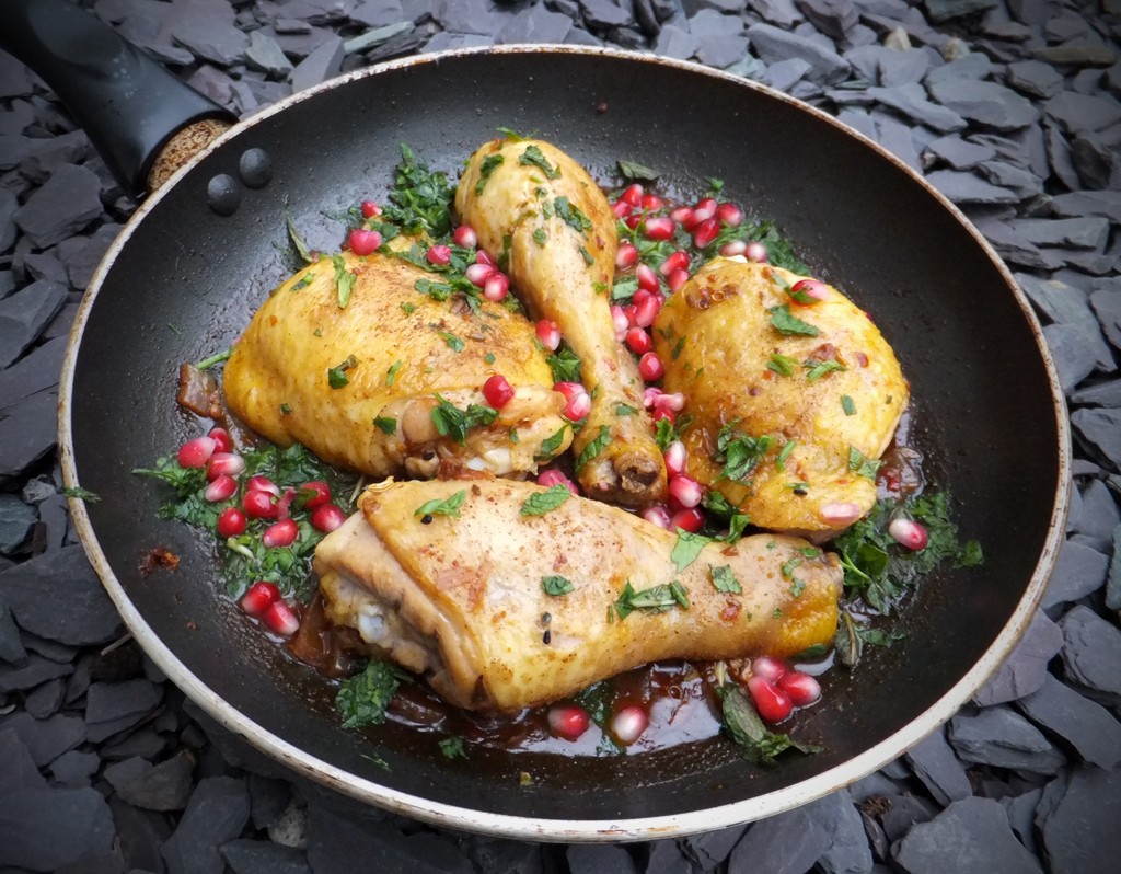 Moroccan chicken with pomegranate